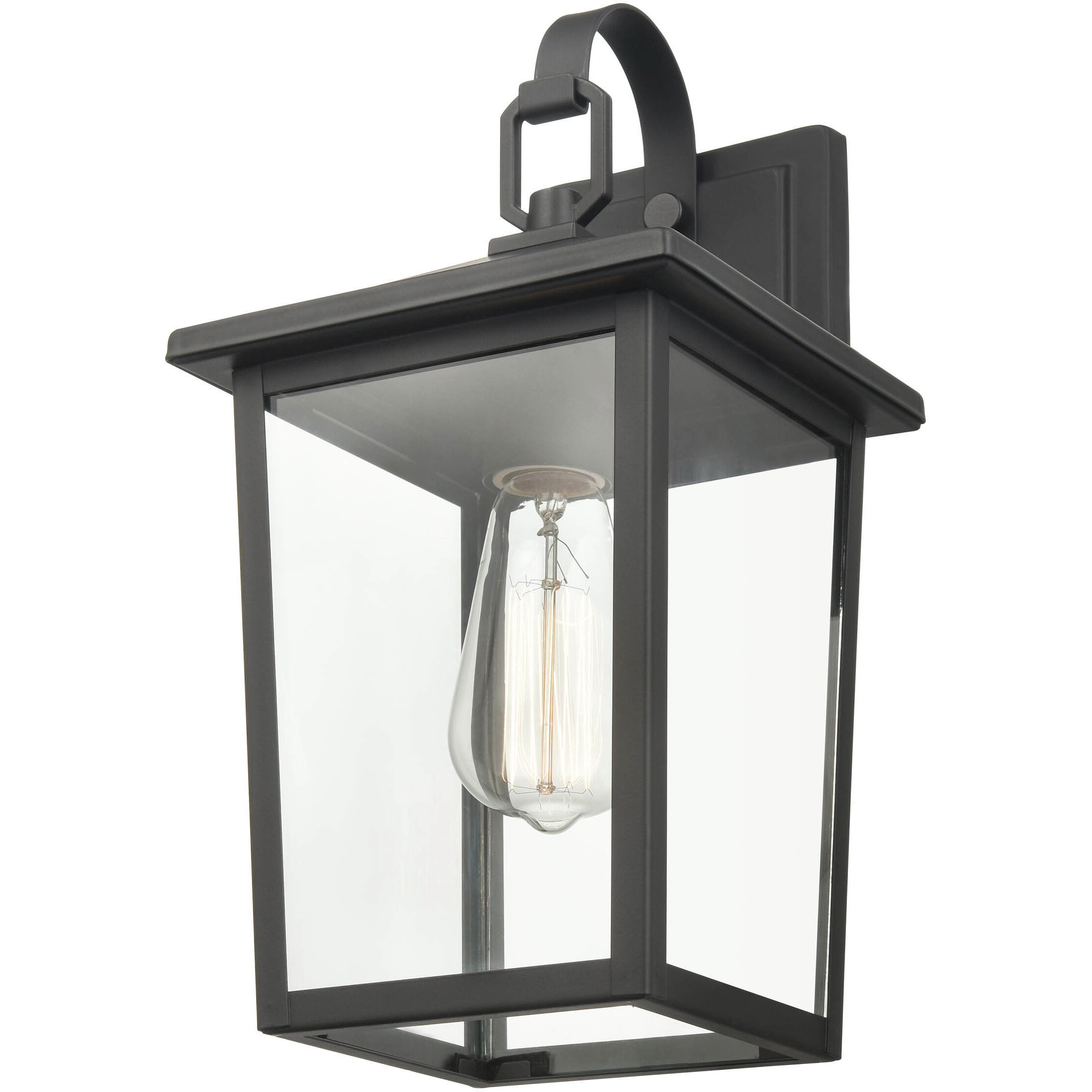 Fetterton 1 Light 14 inch Powder Coated Black Outdoor Wall Sconce
